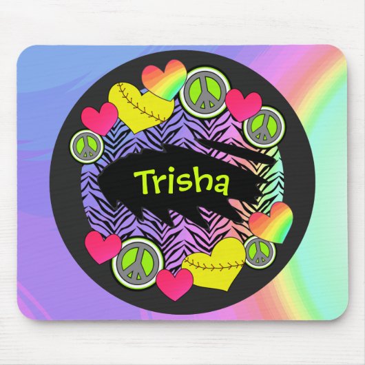 FriedensLiebe Fastpitch Mousepad (Vorne)