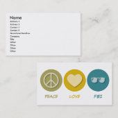 FriedensLiebe FBI Visitenkarte (Vorne/Hinten)