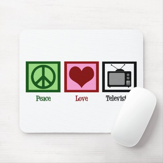 FriedensLiebe-Fernsehen Mousepad (Mit Mouse)