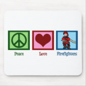 FriedensLiebe-Feuerwehrmänner Mousepad (Vorne)