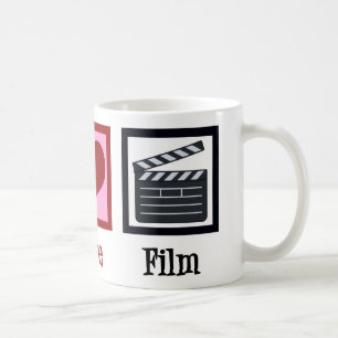 FriedensLiebe-Film-niedlicher Filmemacher Kaffeetasse