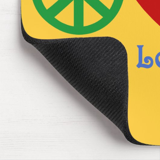 FriedensLiebe-Fisch-Produkte Mousepad (Ecke)