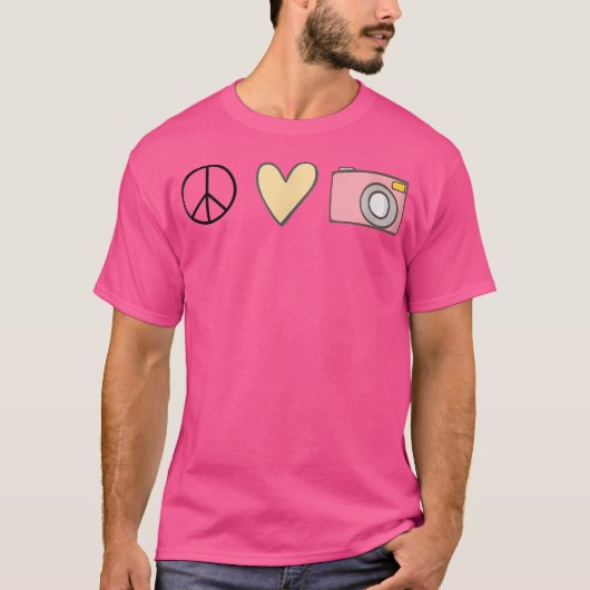 Friedensliebe Fotografie T-Shirt (Vorderseite)