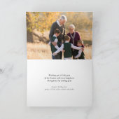 FriedensLiebe-Freude-einfache Feiertagskarte (Innenseite)