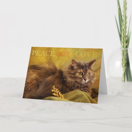 FriedensLiebe-Freude Feiertagskarte (Vorderseite)