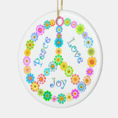 FriedensLiebe-Freude Keramik Ornament (Links)