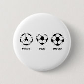 FriedensLiebe-Fußball Button (Vorderseite)