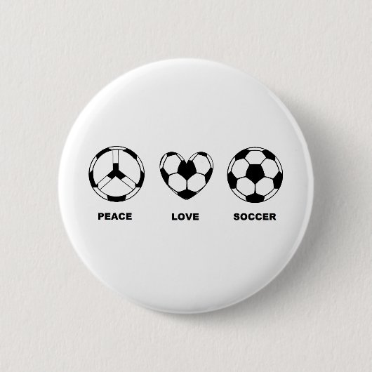 FriedensLiebe-Fußball Button (Vorderseite)