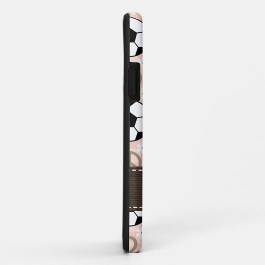 FriedensLiebe-Fußball Case-Mate iPhone Hülle (Hinten/Rechts)