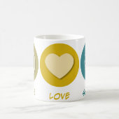 FriedensLiebe-Fußball Kaffeetasse (Mittel)
