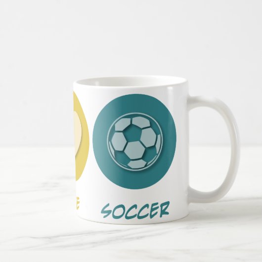 FriedensLiebe-Fußball Kaffeetasse (Rechts)