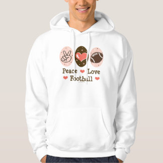 FriedensLiebe-Fußball-mit Kapuze Sweatshirt