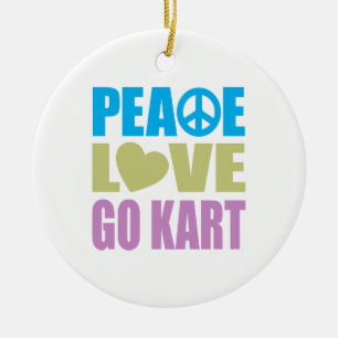 FriedensLiebe gehen Kart Keramikornament