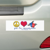 FriedensLiebe-Gemeinschaftstheater Autoaufkleber (Auf Auto)