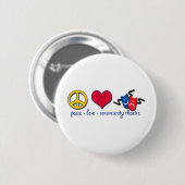 FriedensLiebe-Gemeinschaftstheater Button (Vorne & Hinten)