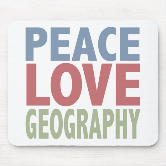 FriedensLiebe-Geografie Mousepad (Vorne)