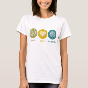 FriedensLiebe-Geografie T-Shirt
