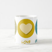 FriedensLiebe-Geophysik Kaffeetasse (Mittel)