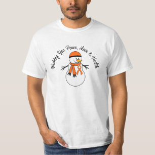 FriedensLiebe-Gesundheitsnowman-Nieren-Krebs T-Shirt