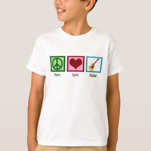 FriedensLiebe-Gitarre T-Shirt
