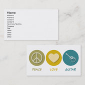 FriedensLiebe-Gitarre Visitenkarte (Vorne/Hinten)