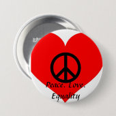 FriedensLiebe-Gleichheit Button (Vorne & Hinten)