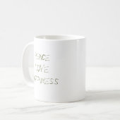 FriedensLiebe-Glück Kaffeetasse (Vorderseite Links)