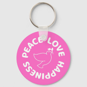 FRIEDENSLIEBE GLÜCKLICHER SCHLÜSSELANHÄNGER