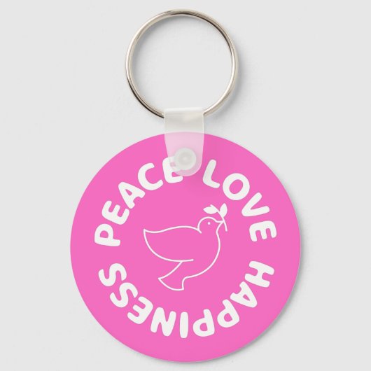 FRIEDENSLIEBE GLÜCKLICHER SCHLÜSSELANHÄNGER (Vorderseite)