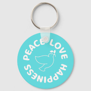 FRIEDENSLIEBE GLÜCKLICHER SCHLÜSSELANHÄNGER