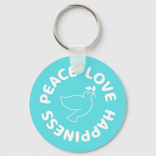 FRIEDENSLIEBE GLÜCKLICHER SCHLÜSSELANHÄNGER (Vorderseite)
