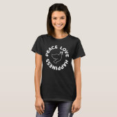 FRIEDENSLIEBE GLÜCKLICHER T - Shirt (Vorne ganz)