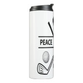 FRIEDENSLIEBE GOLF THERMOSBECHER (Nach links gedreht)