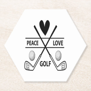 FRIEDENSLIEBE GOLF UNTERSETZER