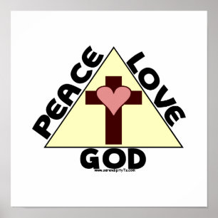 FriedensLiebe-Gott Poster