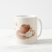 Friedensliebe Groovy Hut Creme Blume Kaffeetasse (VorderseiteRechts)