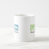 FriedensLiebe-Gruben-Stiere Kaffeetasse (Mittel)