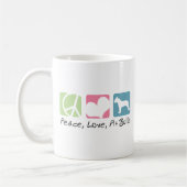 FriedensLiebe-Gruben-Stiere Kaffeetasse (Links)
