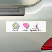 FriedensLiebe-Gymnastik-Autoaufkleber Autoaufkleber (Auf Auto)