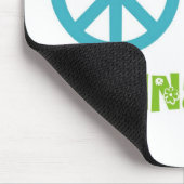 FriedensLiebe-Gymnastik Mousepad (Ecke)