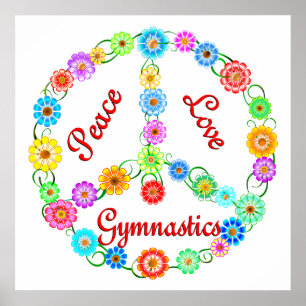 FriedensLiebe-Gymnastik Poster