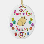 FRIEDENSLiebe-HAMSTER Keramikornament (Rechts)
