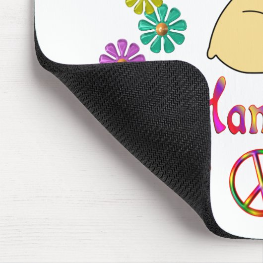 FRIEDENSLiebe-HAMSTER Mousepad (Ecke)