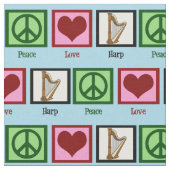 FriedensLiebe-Harfe Stoff (Nahaufnahme)