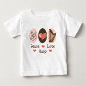 FriedensLiebe-Harfen-Baby-T - Shirt (Vorderseite)