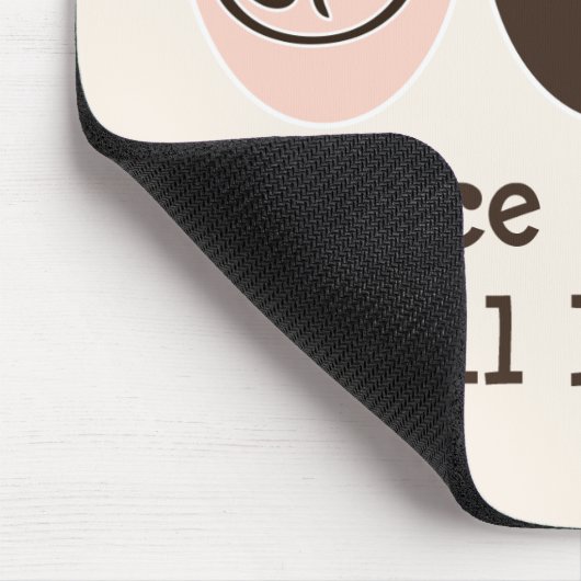 FriedensLiebe-Hausse-Mausunterlage Mousepad (Ecke)