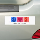 FriedensLiebe-Heilung AIDS Autoaufkleber (Auf Auto)