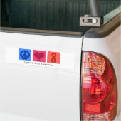 FriedensLiebe-Heilung AIDS Autoaufkleber (Auf Lkw)
