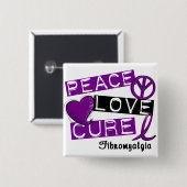 FRIEDENSLiebe-HEILUNGFIBROMYALGIA Button (Vorne & Hinten)