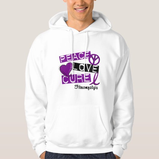 FRIEDENSLiebe-HEILUNGFIBROMYALGIA Hoodie (Vorderseite)